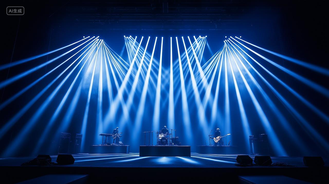 现场演唱会舞台表演炫酷灯光秀