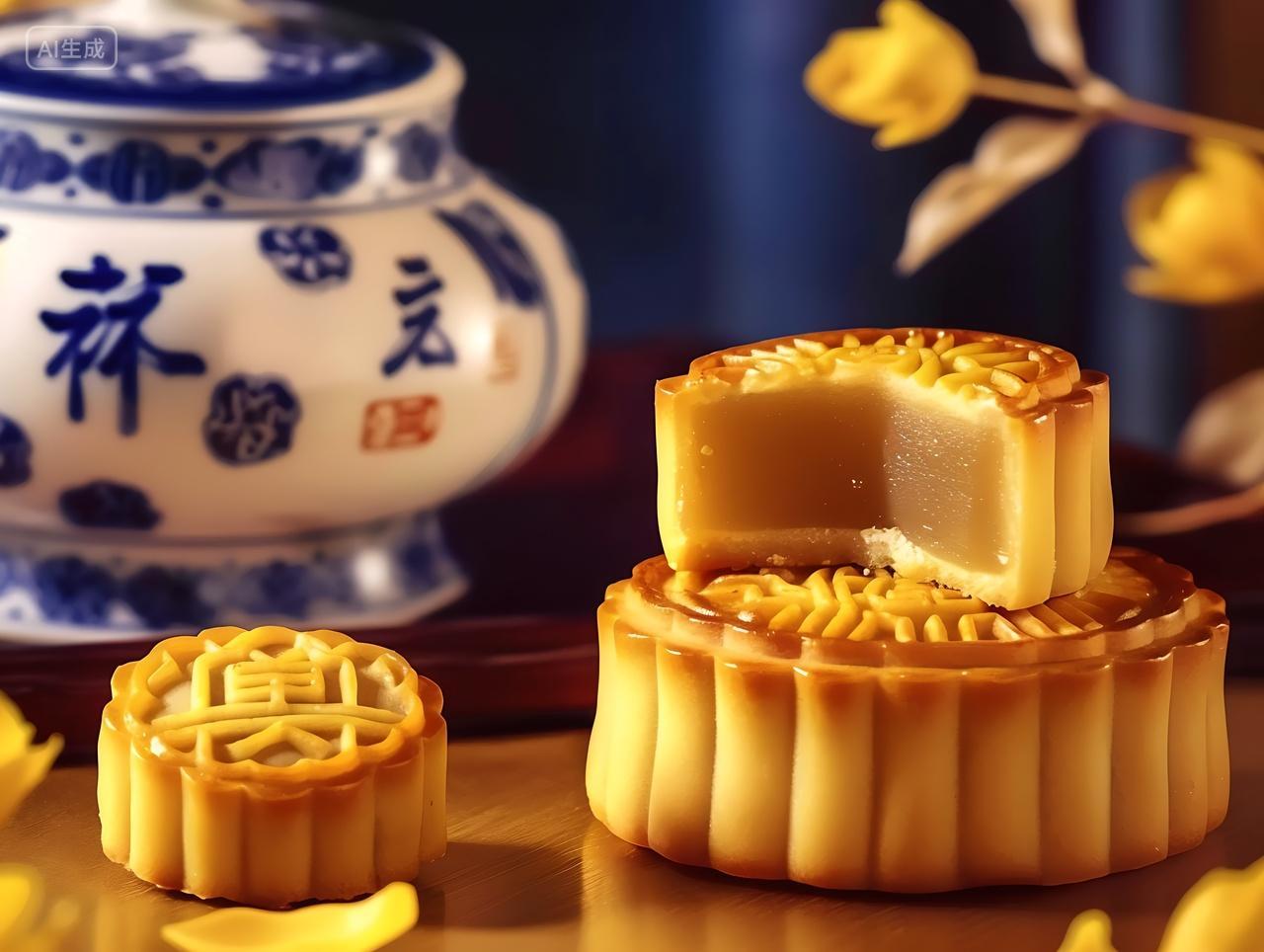 中秋节礼盒中秋节月饼高端中秋节月饼礼盒图片