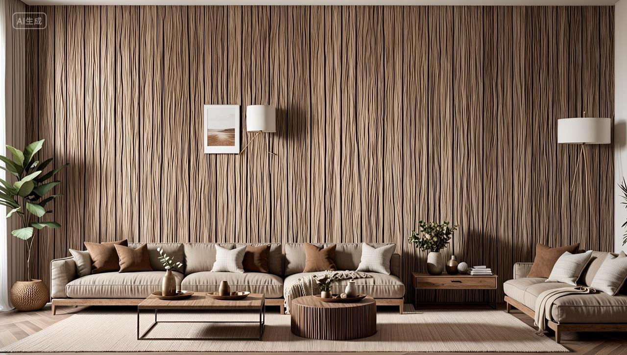 原木家装设计客厅家装装修设计公司宣传