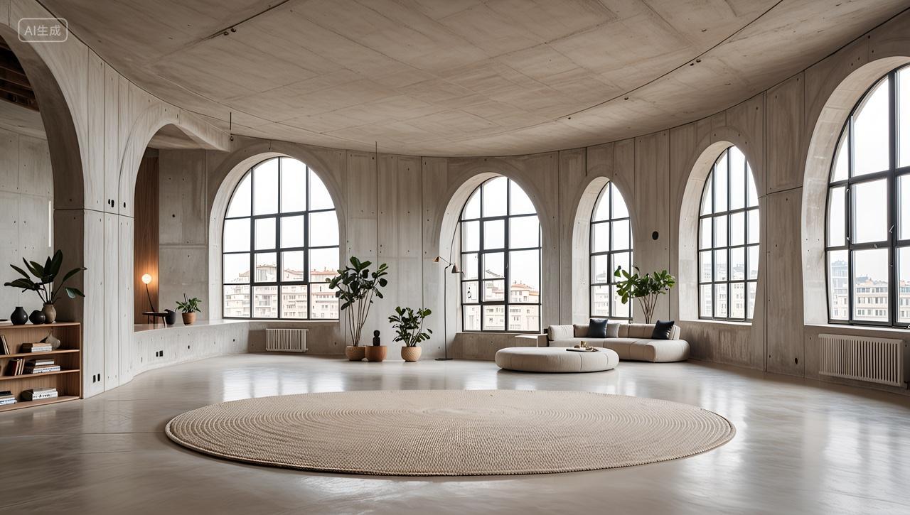 西方长廊建筑客厅古堡房子装修设计宣传