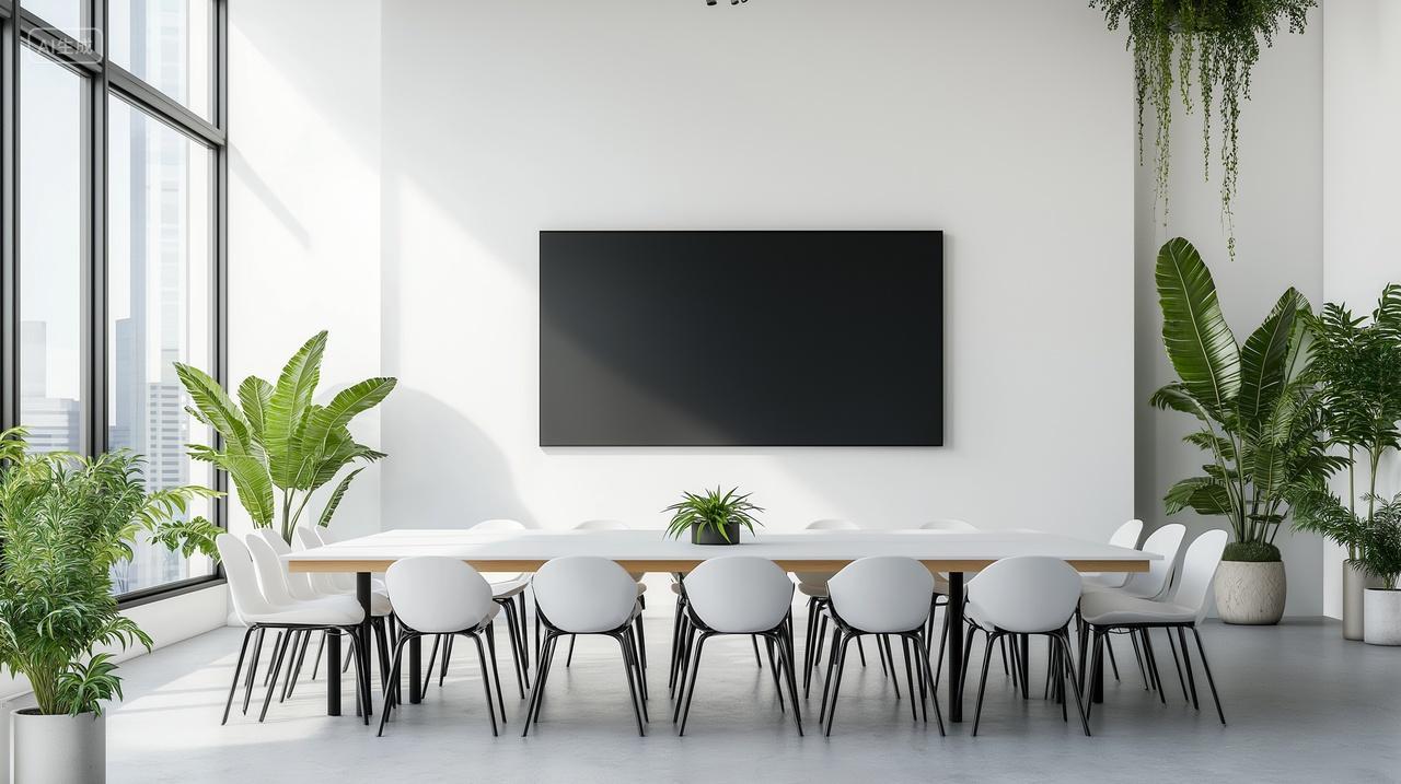 商务公司简约大气办公会议室