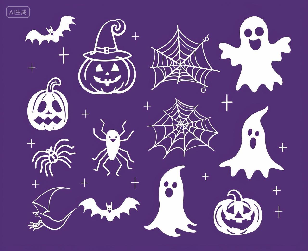 万圣节卡通元素