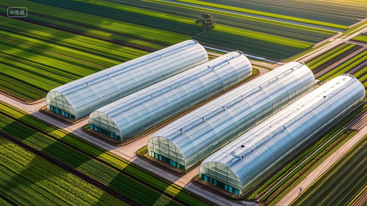 绿色农业温室大棚基地农业宣传农业发展