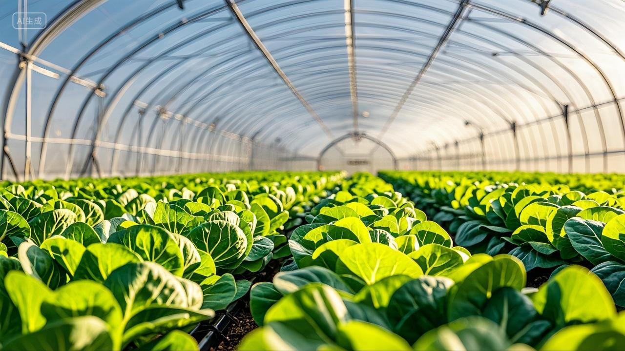 绿色农业温室大棚基地农业宣传农业发展