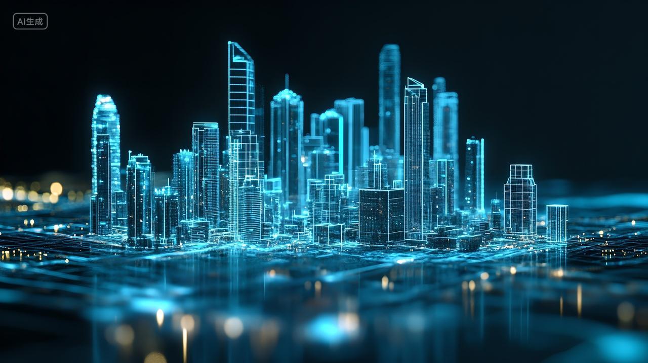 未来科技数字化城市高新技术商务背景