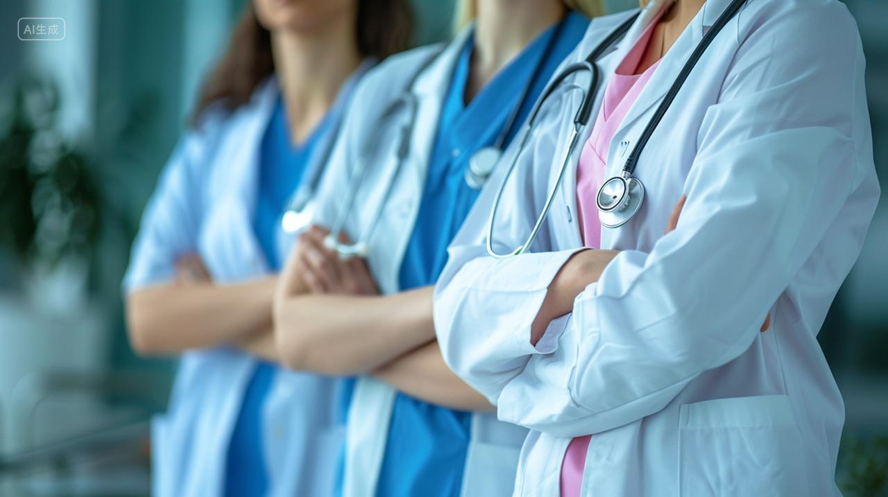 亚洲自信医生肖像医疗人员肖像背景