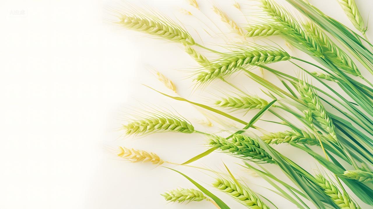 绿色稻穗背景