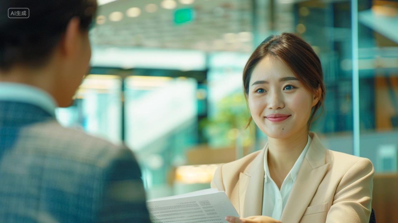 实拍商务女面试企业招聘面试官企业招聘