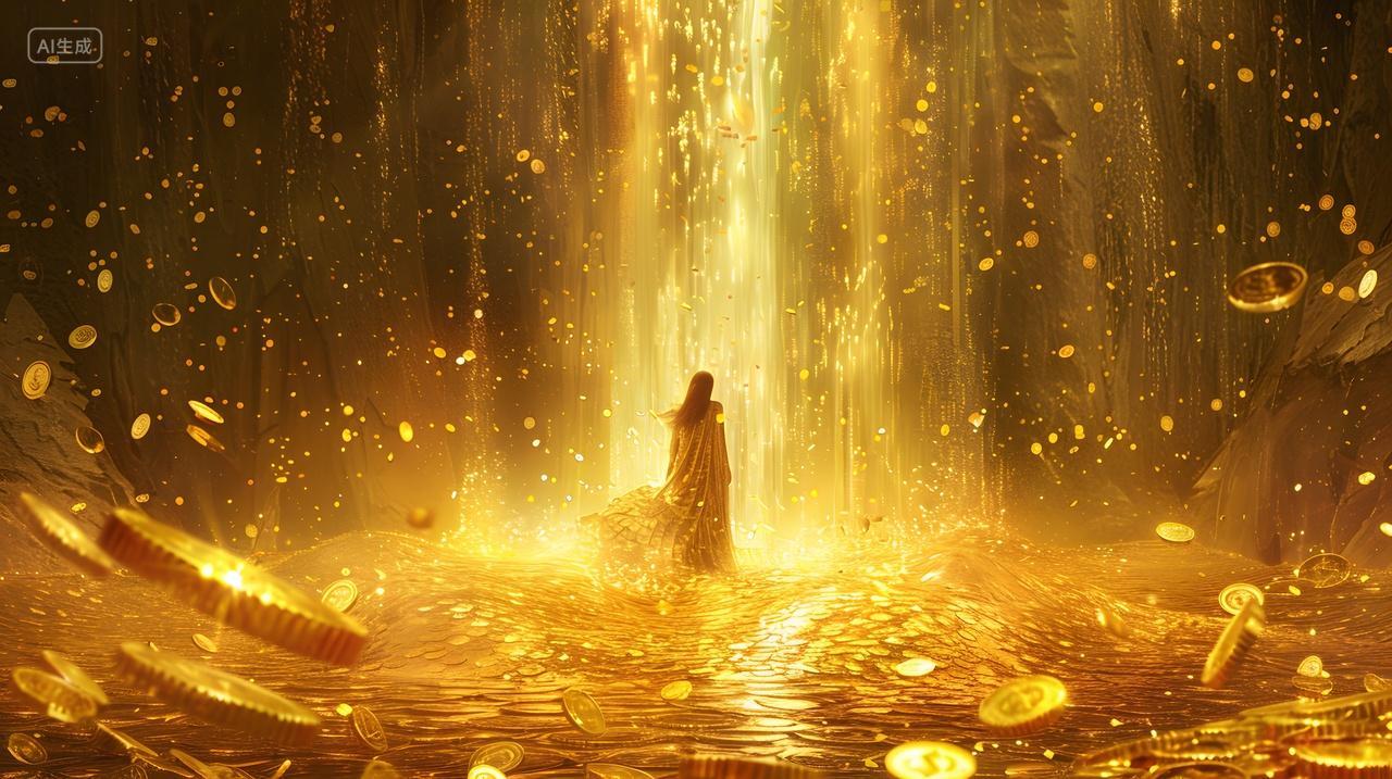 金色光芒中央人物神秘华丽壁纸图