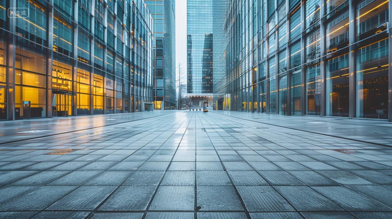 实拍商务城市大厦建筑外部高楼大厦