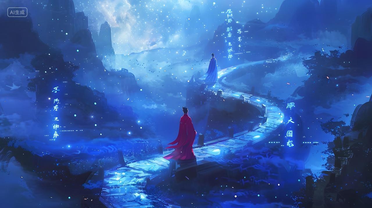 星光大道上的红衣女子风景壁纸