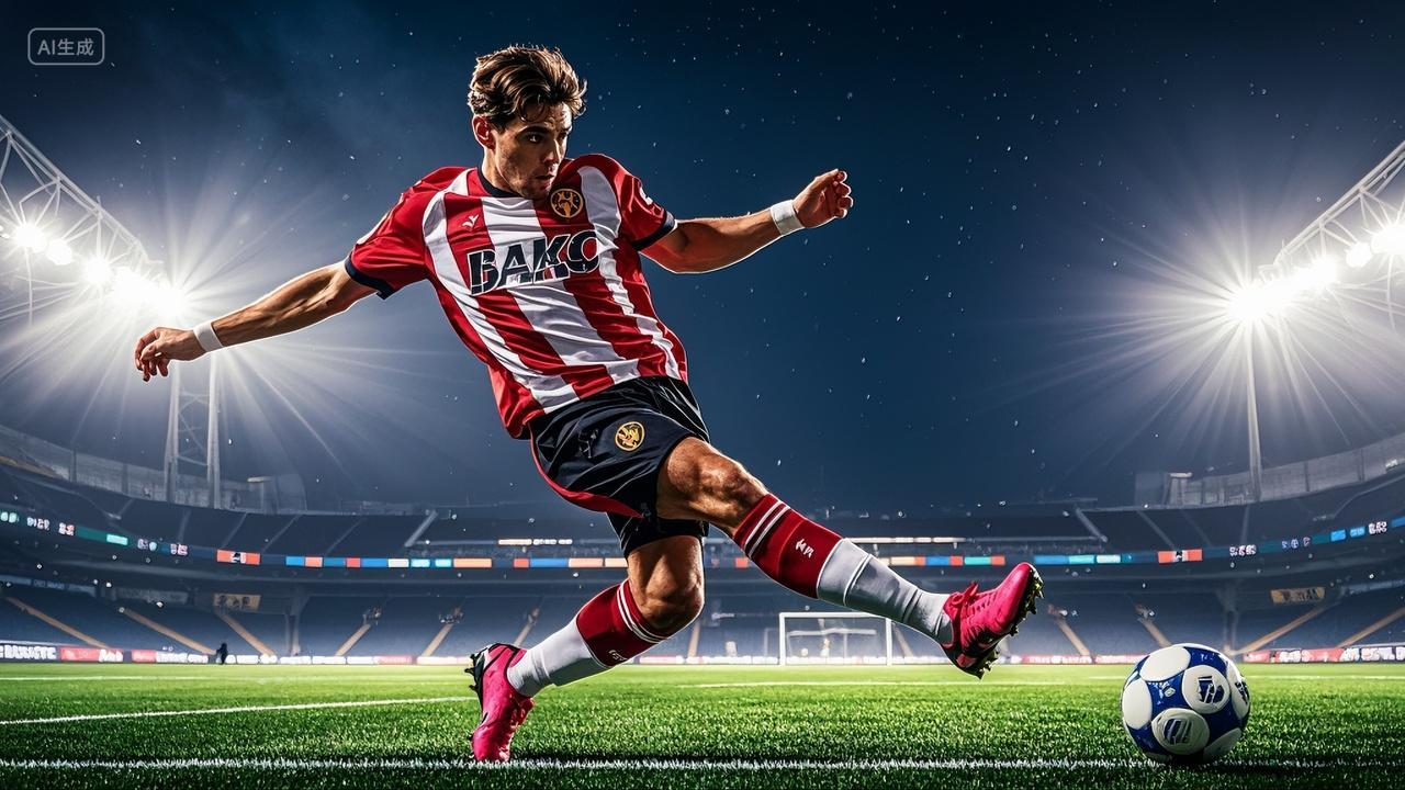 球场里运动员踢足球体育运动奥运会比赛