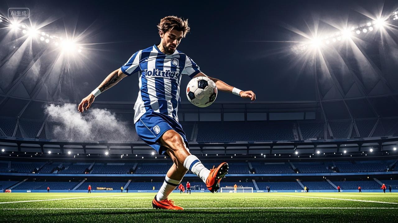 球场里运动员踢足球体育运动奥运会比赛