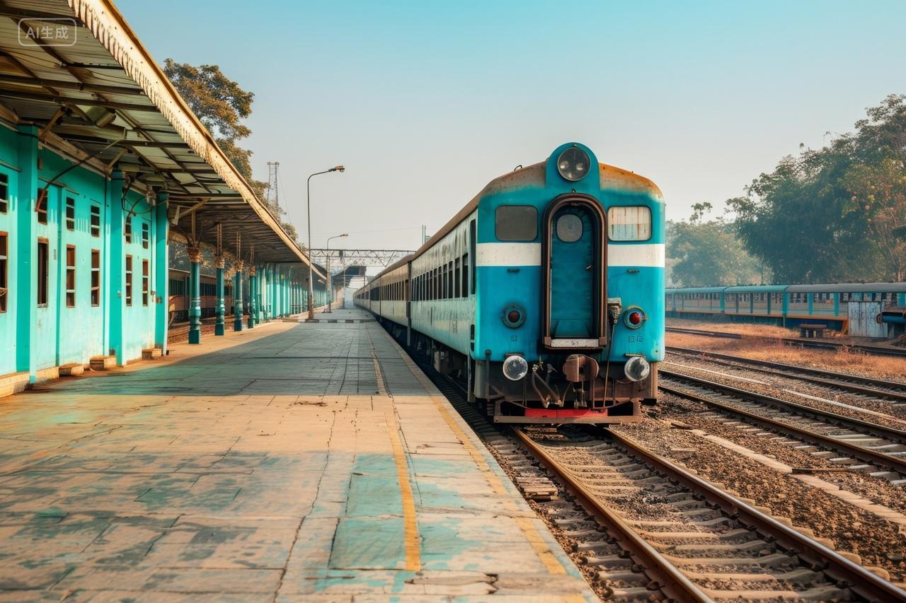 印度火车站的清晨