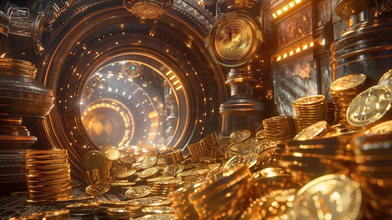 金融财富金库比特币区块链虚拟货币