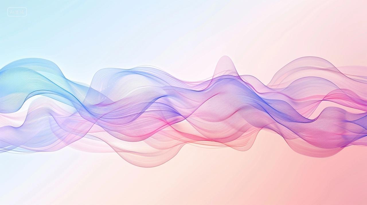 创意飘带线条商业背景