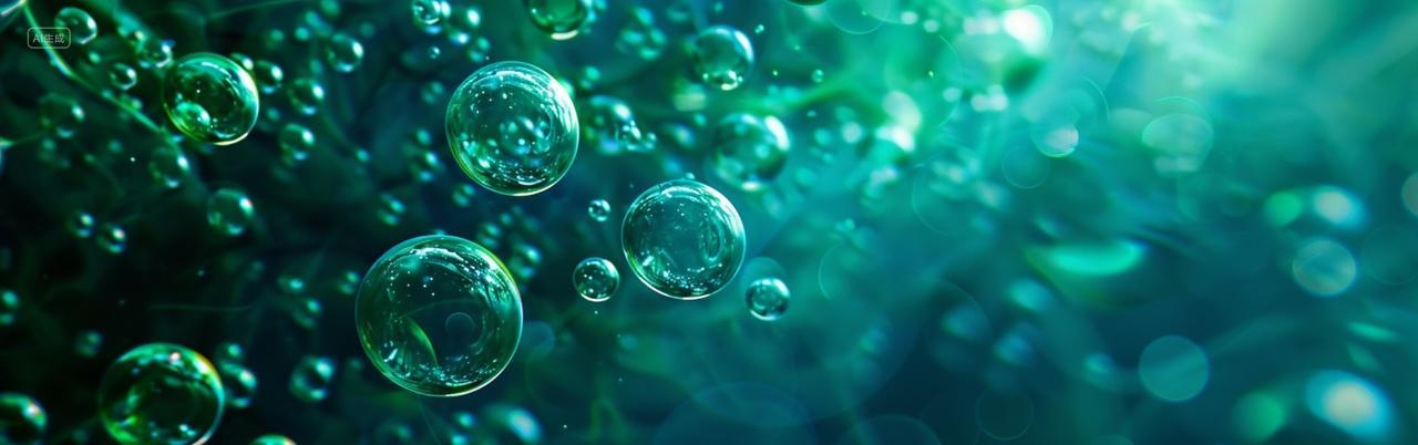 创意绿色水泡背景