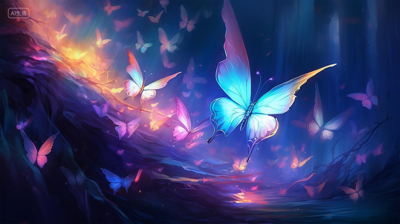 五彩缤纷的蝴蝶