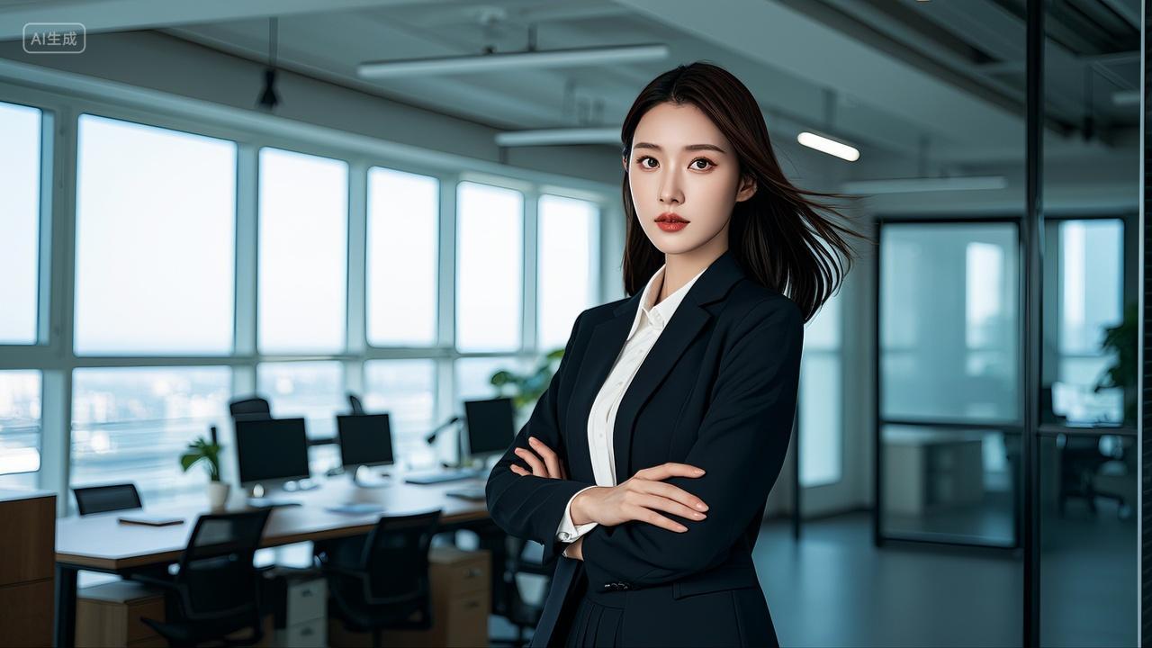 职场女性人物全身形象照