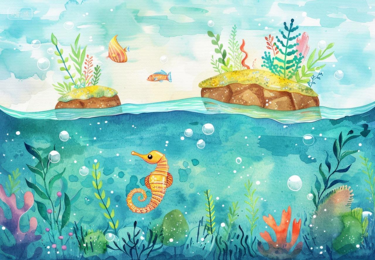 唯美梦幻海洋风景插图