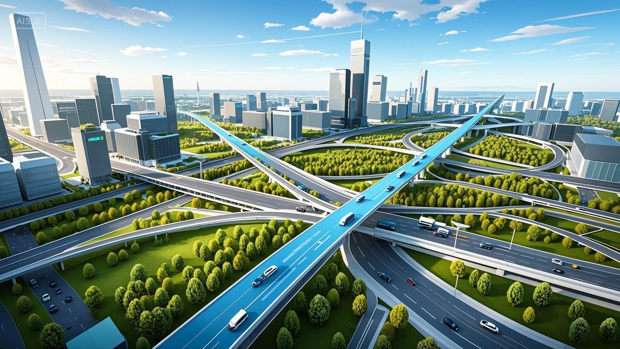 未来的交通枢纽智能城市未来城市发展