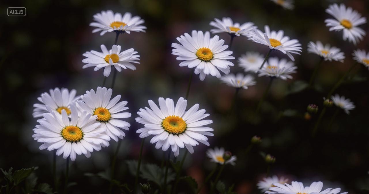 雏菊花朵小花忧郁小清新