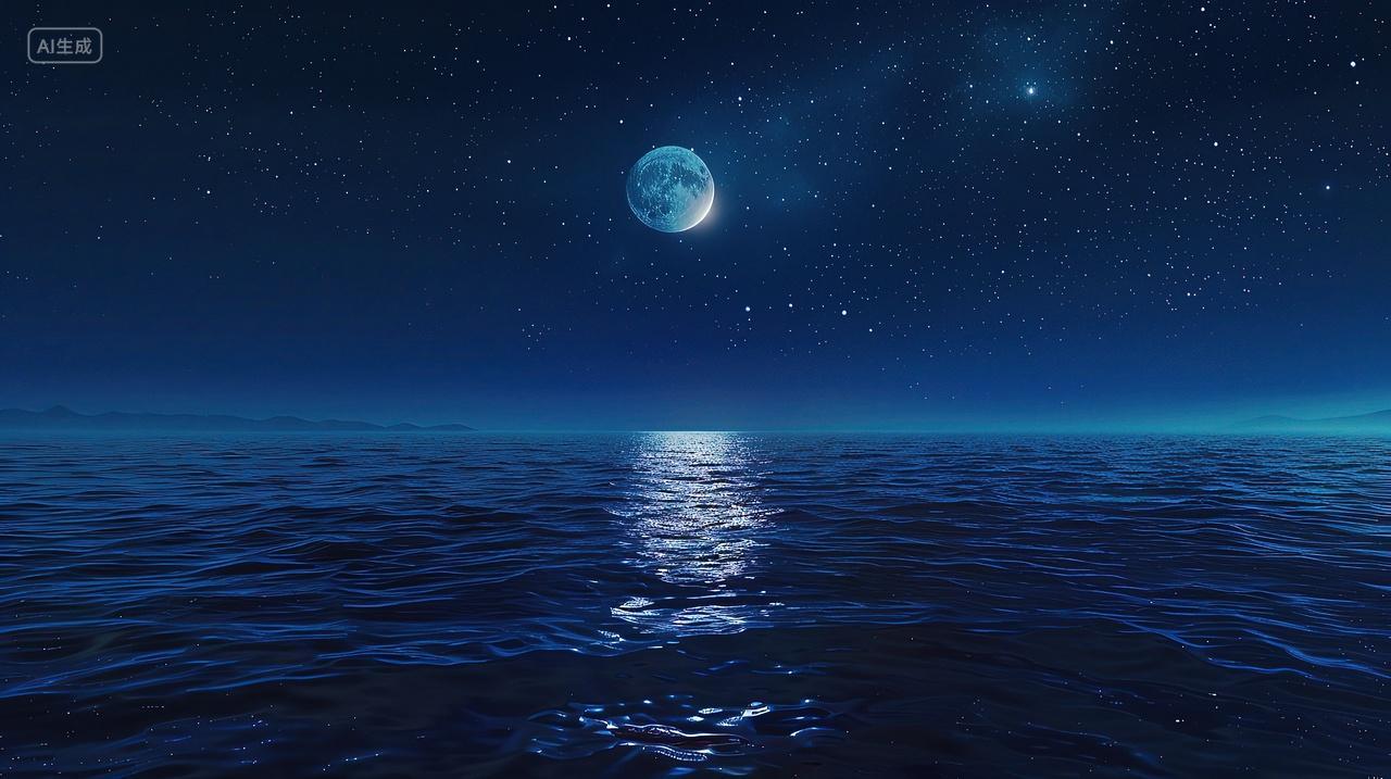 海上明月背景