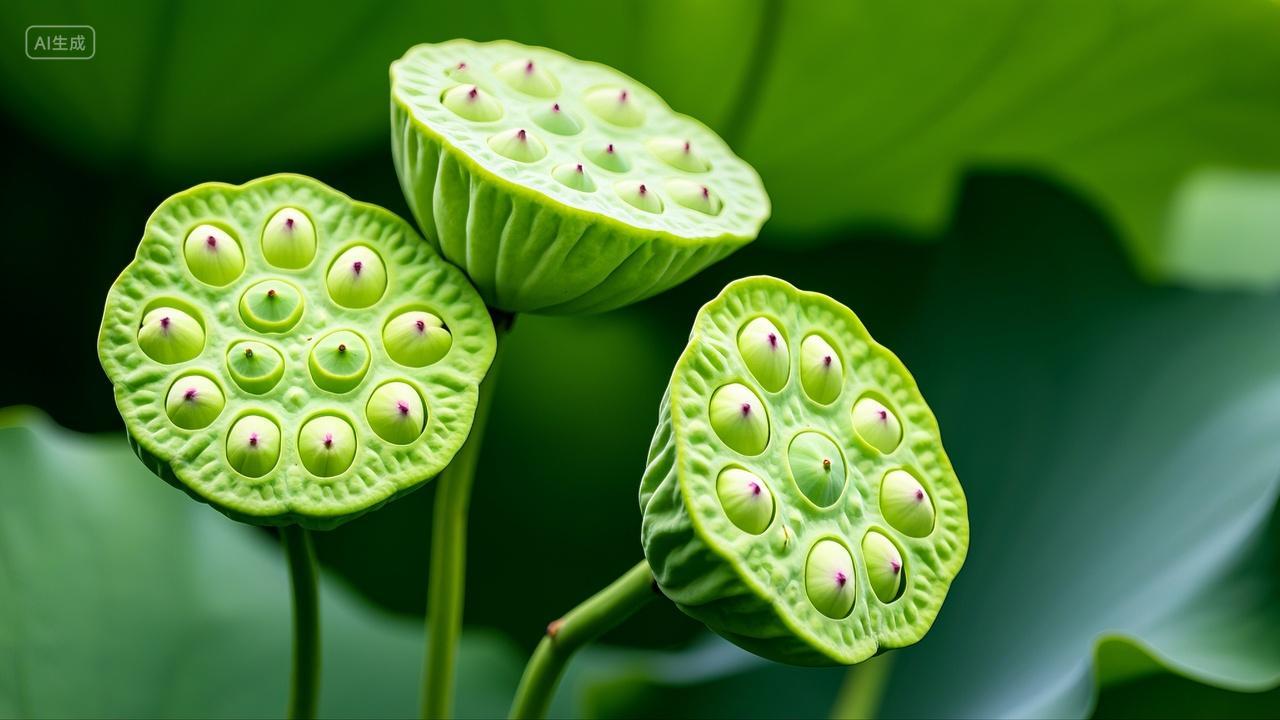 莲蓬莲子荷花果实风景壁纸