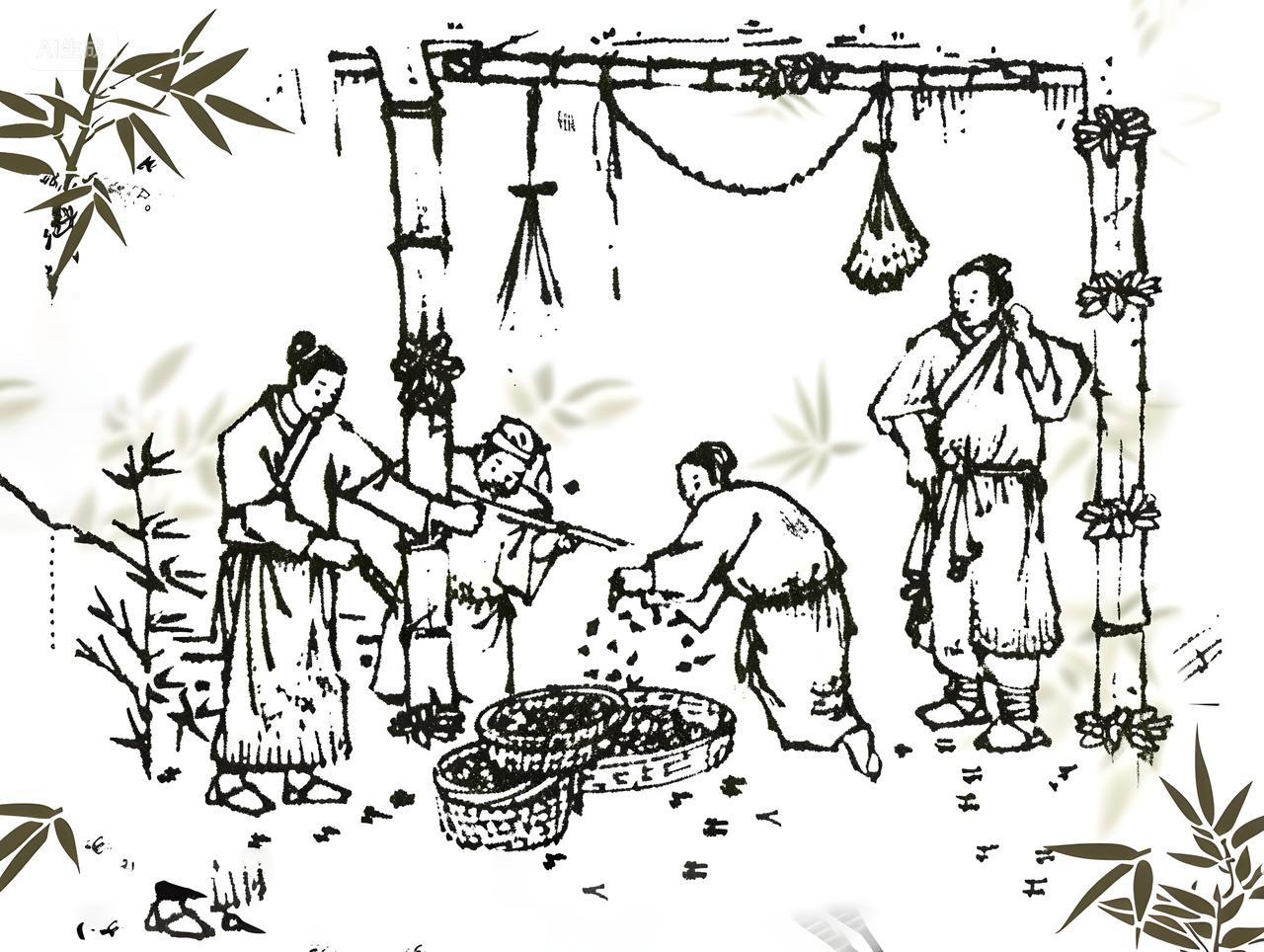 酒业古风酒文化起窑酿酒步骤酒文化的图片