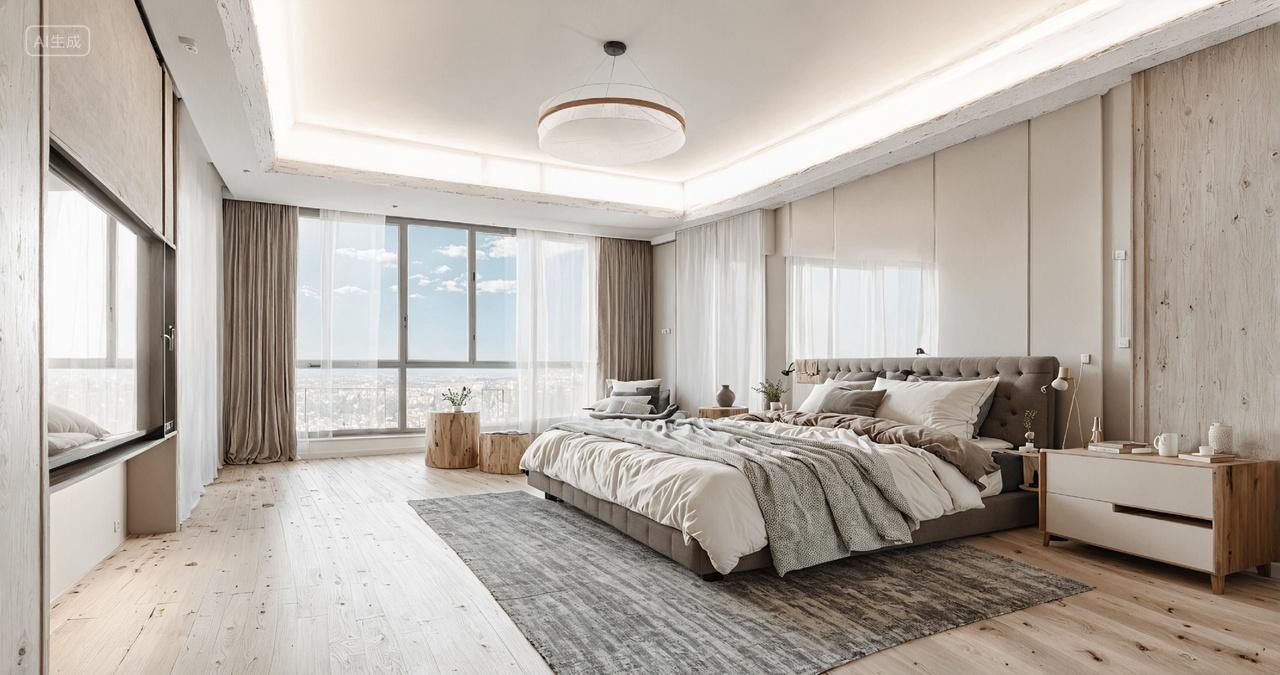 室内卧室大床装饰装修设计