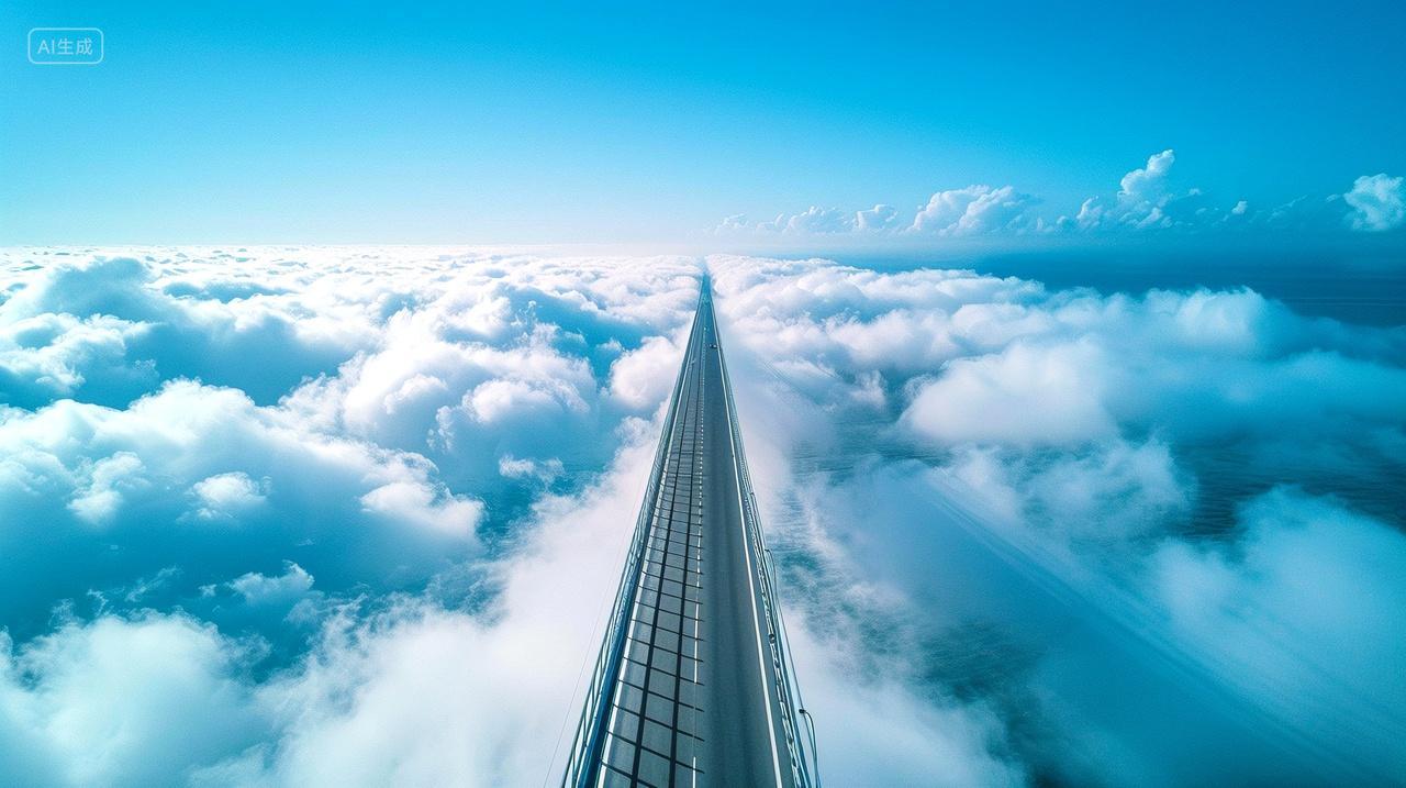 云雾下的跨海大桥