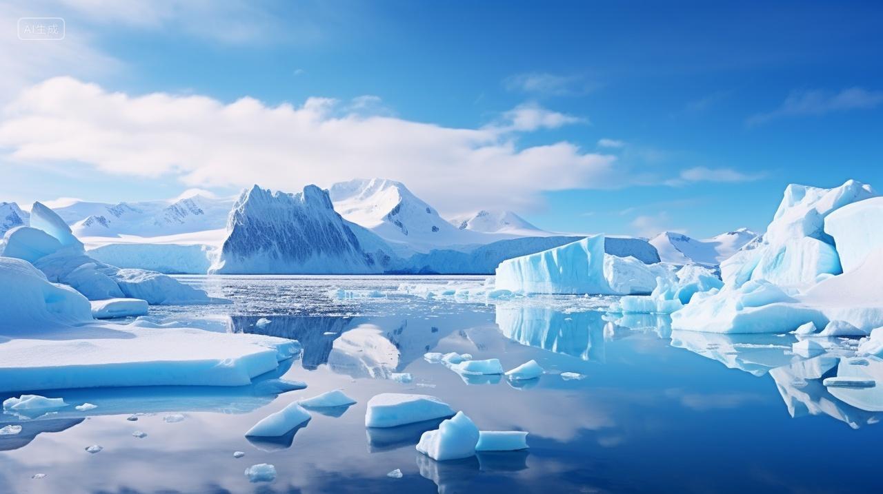 南极洲冰川雪山风景壁纸环境保护