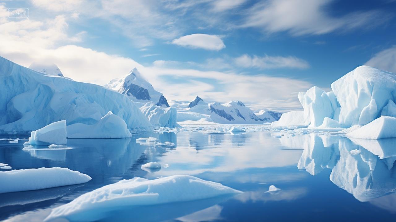 南极洲冰川雪山雪景风景壁纸