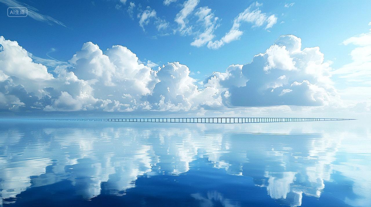 云雾下的跨海大桥