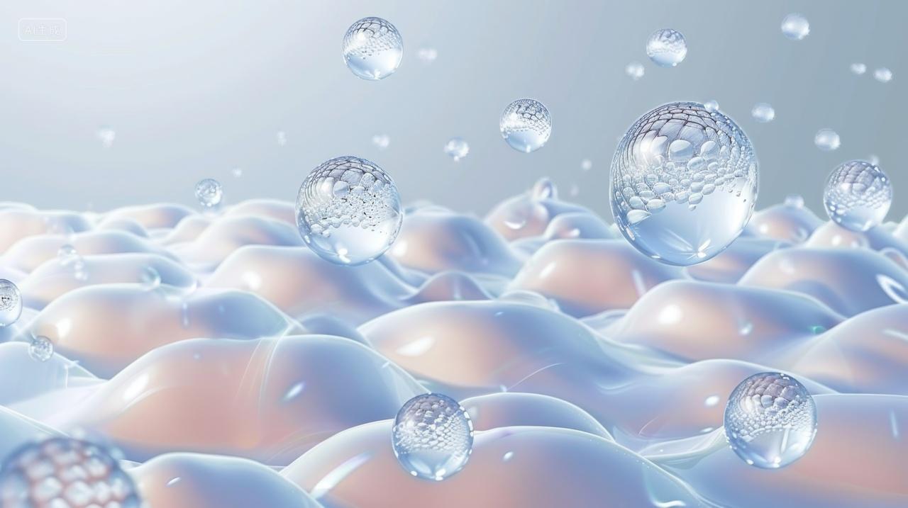 医美概念插图肌肤补水展示