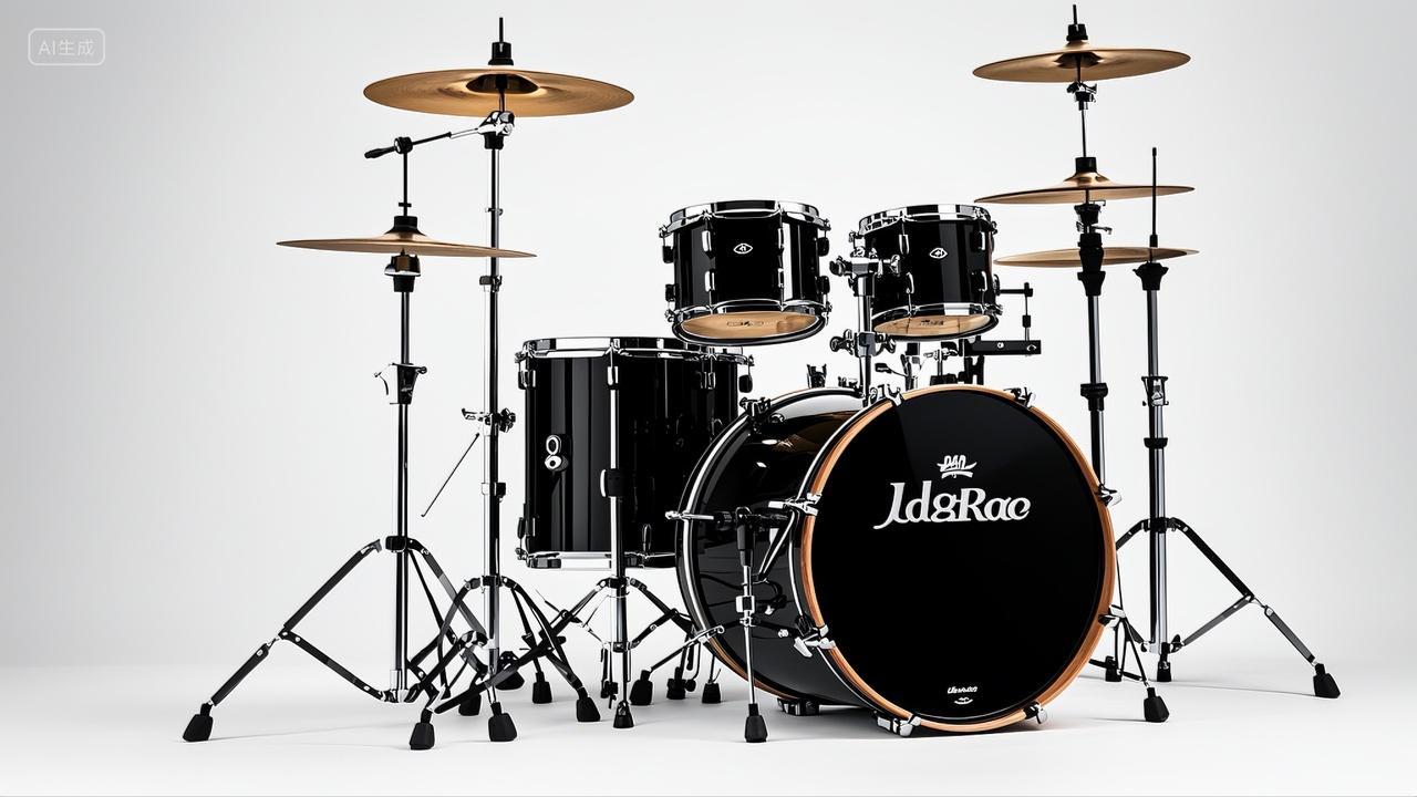 架子鼓打击乐器白底图