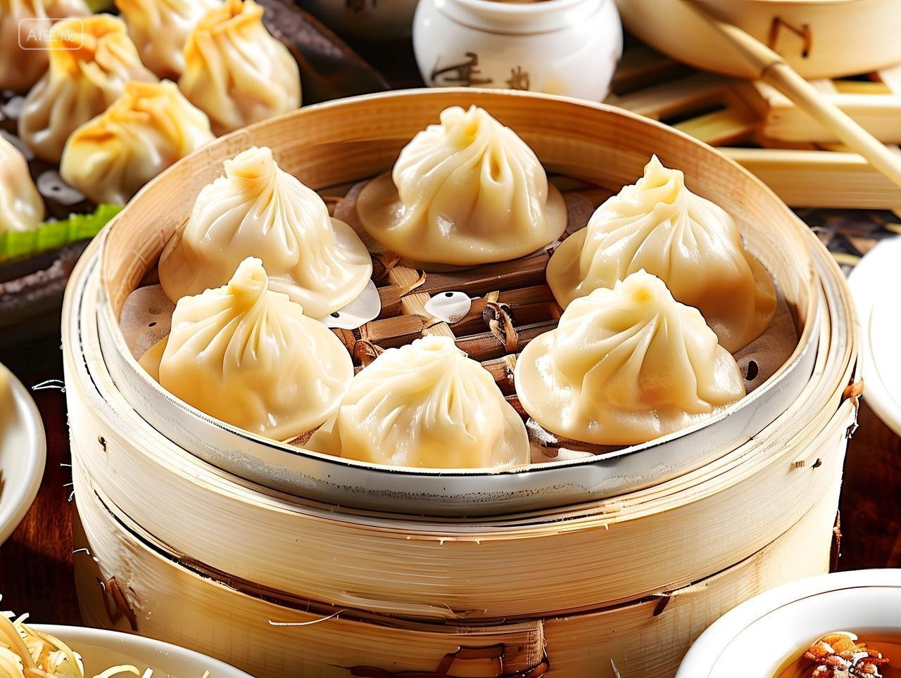 餐饮美食实拍风特写镜头广式早茶早点食物图片