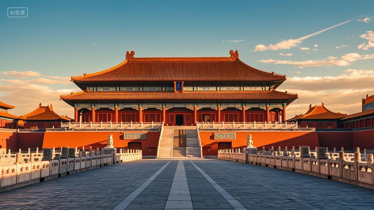 古风建筑北京故宫风景旅游