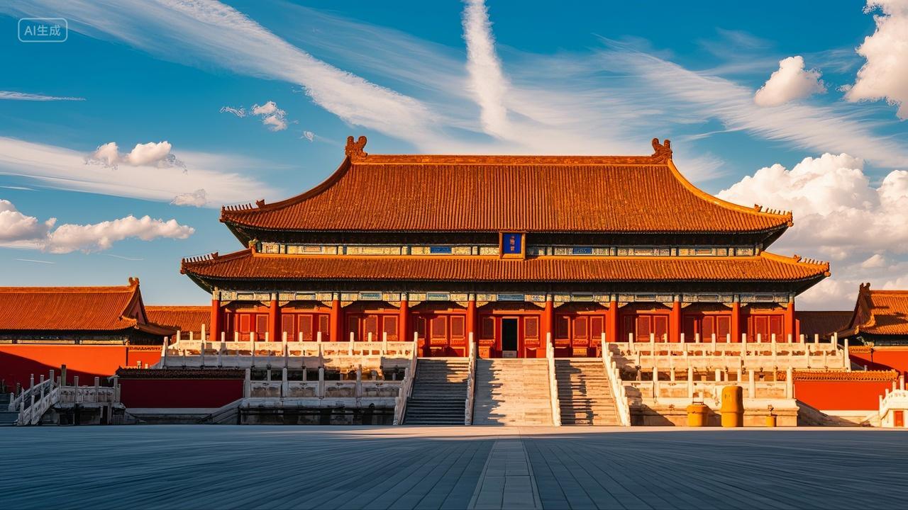 古风建筑北京故宫风景旅游