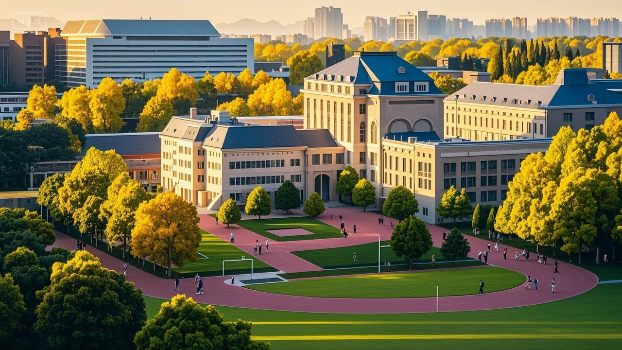 毕业季青春校园教学楼建筑风景壁纸