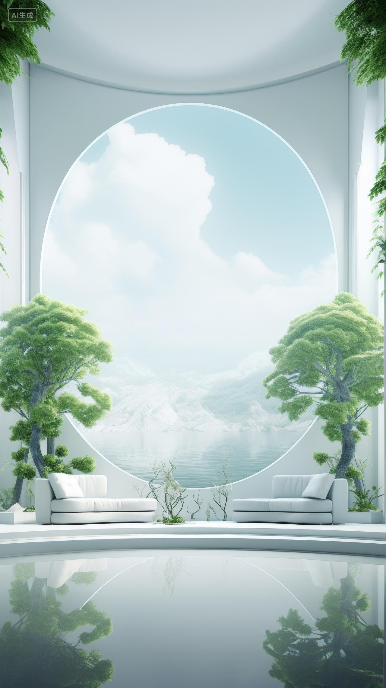 现代建筑圆形窗户设计