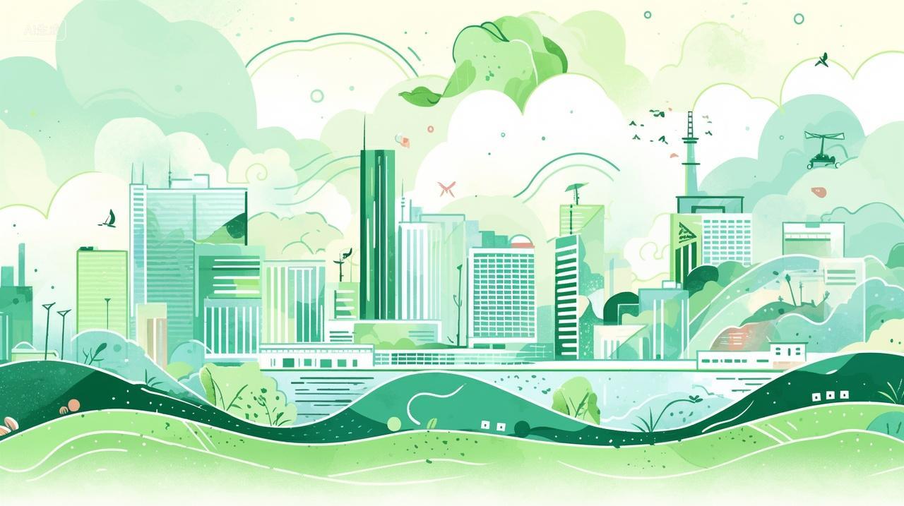 绿色健康的城市