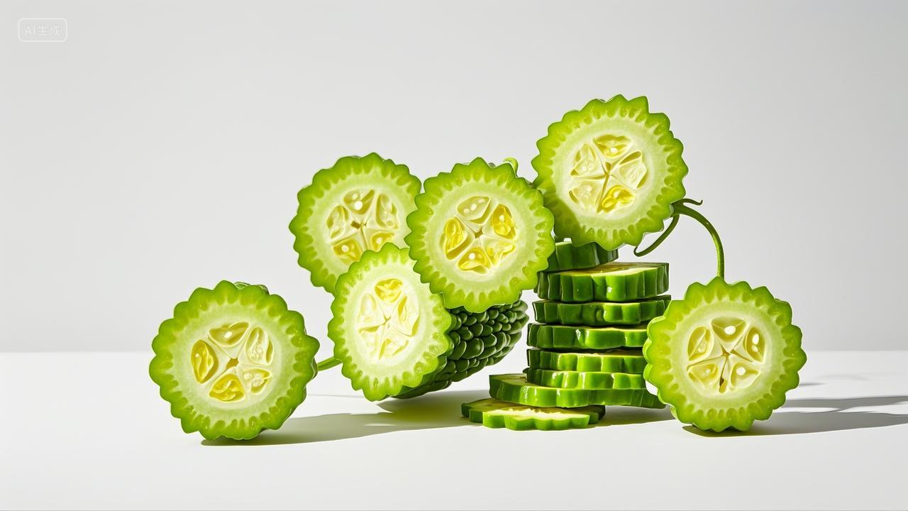 苦瓜蔬菜生鲜果蔬白底图