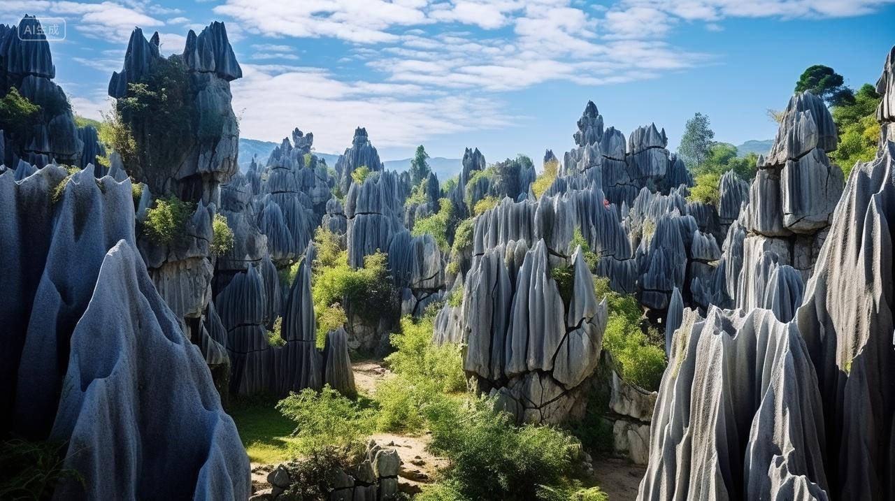 云南昆明石林风景区旅游