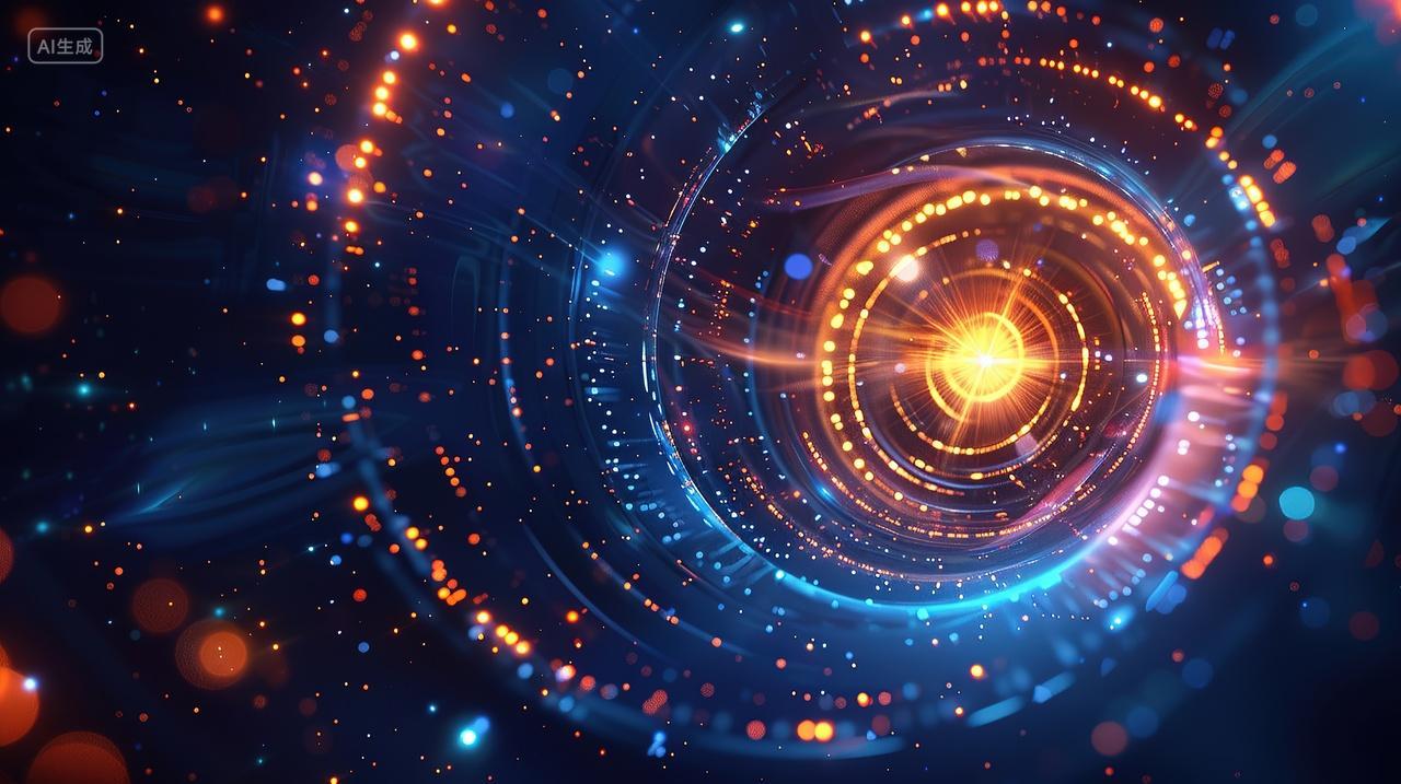 科技感星空企业画册背景