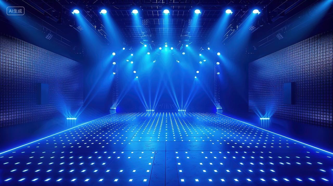 科技感灯光舞台炫酷背景