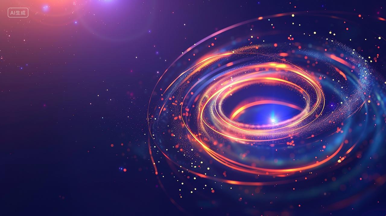 科技感旋风电商海报背景