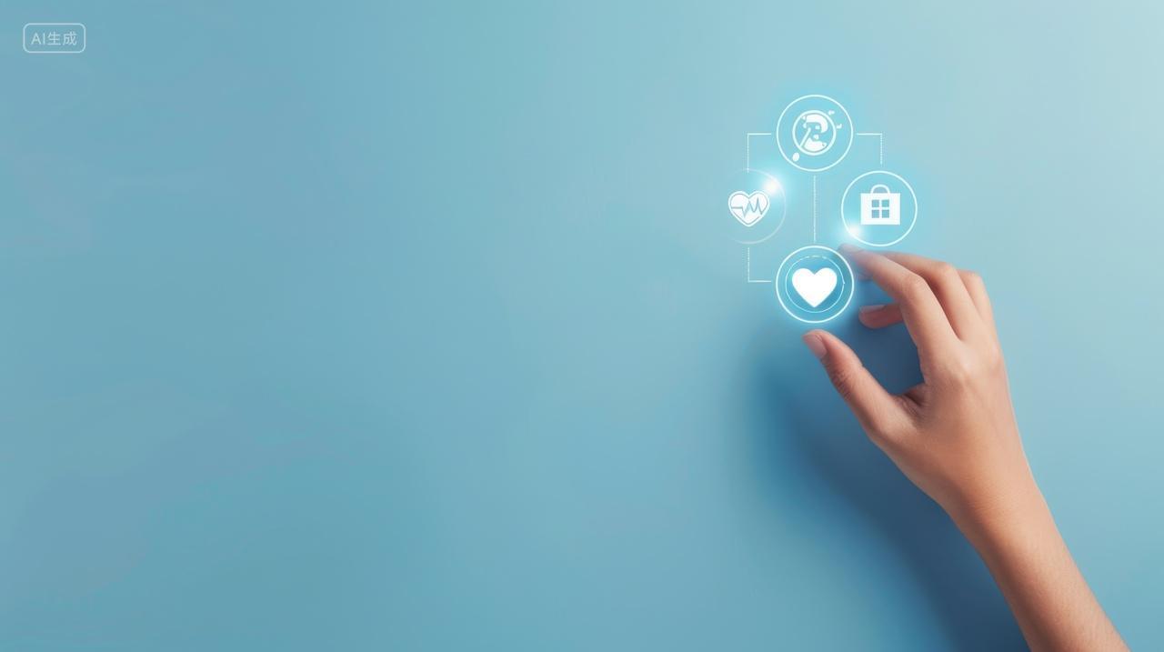 数字化医疗概念插图，人工智能赋能医疗场景