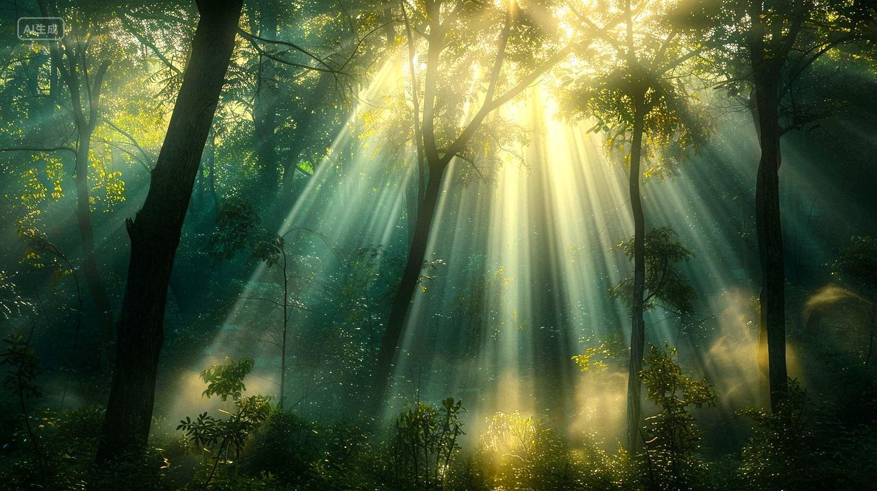 树木阳光唯美风景壁纸