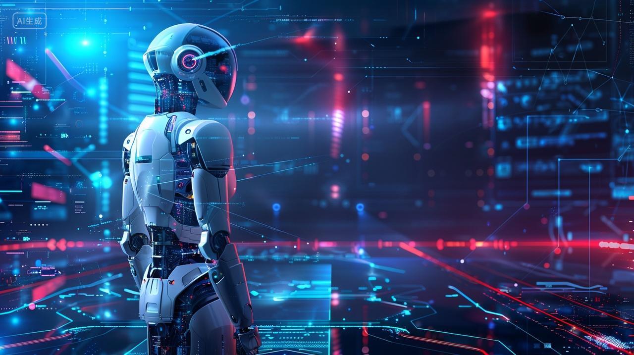 ai科技ai智能机器人智能芯片未来科技大数据运算科技感和未来感